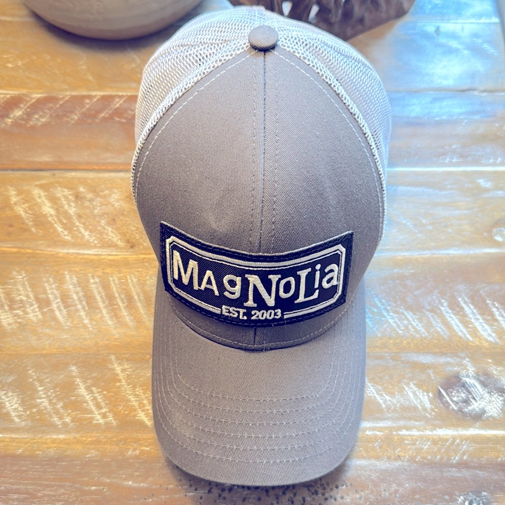 Magnolia Trucker Snap Back Hat Cap Patch Fixer Upper